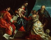 Paolo  Veronese Sacra Conversazione oil on canvas